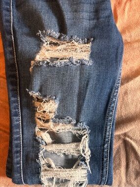 Hollister Ripped Dark Blue Skinny Jeans